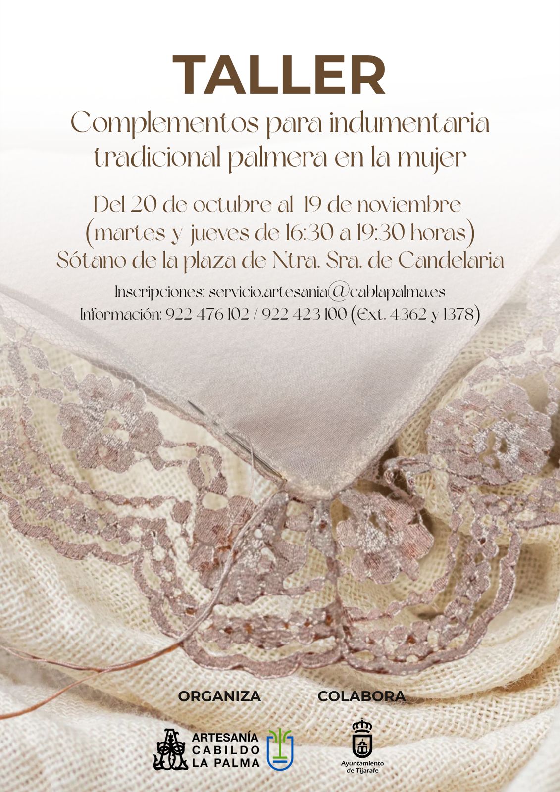 Complementos para indumentaria tradicional palmera en la mujer